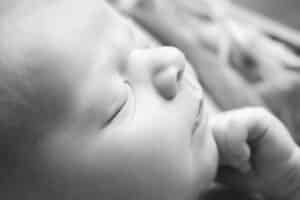 newborn photographer in rochester ny captures macros image of newborn baby boy's eyelashes